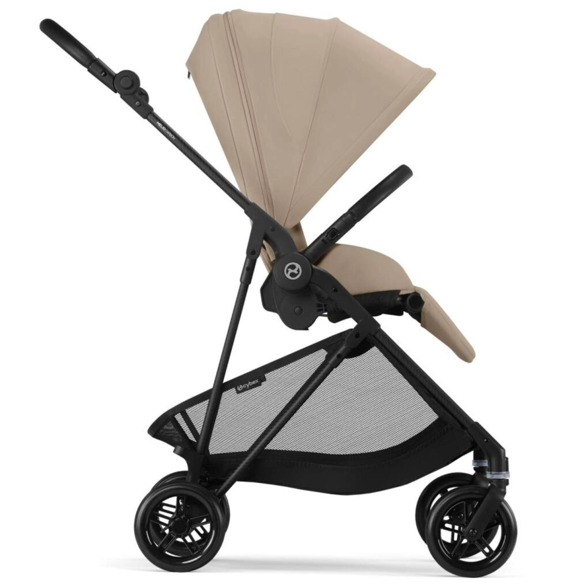Коляска прогулочная Cybex Melio Carbon с дождевиком, Almond Beige доп2