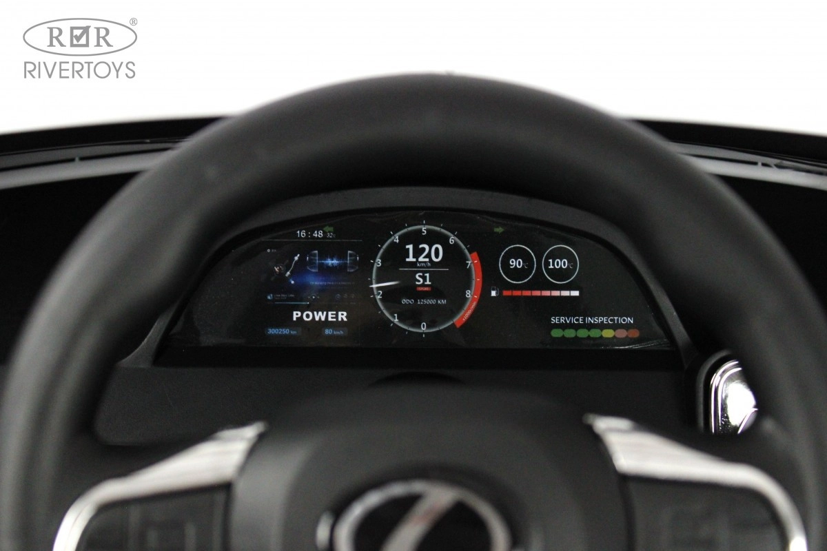 Детский электромобиль RiverToys Lexus 570 E555EE белый 9sz00trb7wco4000yah7kvarjn35weos