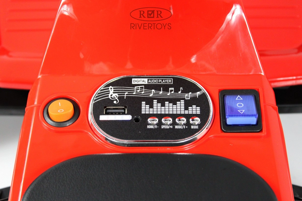 Детский электромобиль RiverToys K008PX красный qawtkngpzgay7sgb3dq9t1gii8xy7tuw