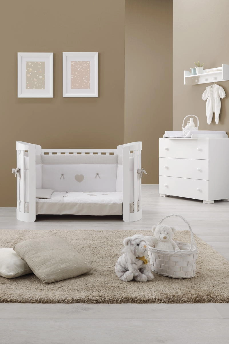 Детская кроватка Erbesi Sweet с матрасом Белый sw2kk8xtykh79h4opz3o784vm60uxpzj