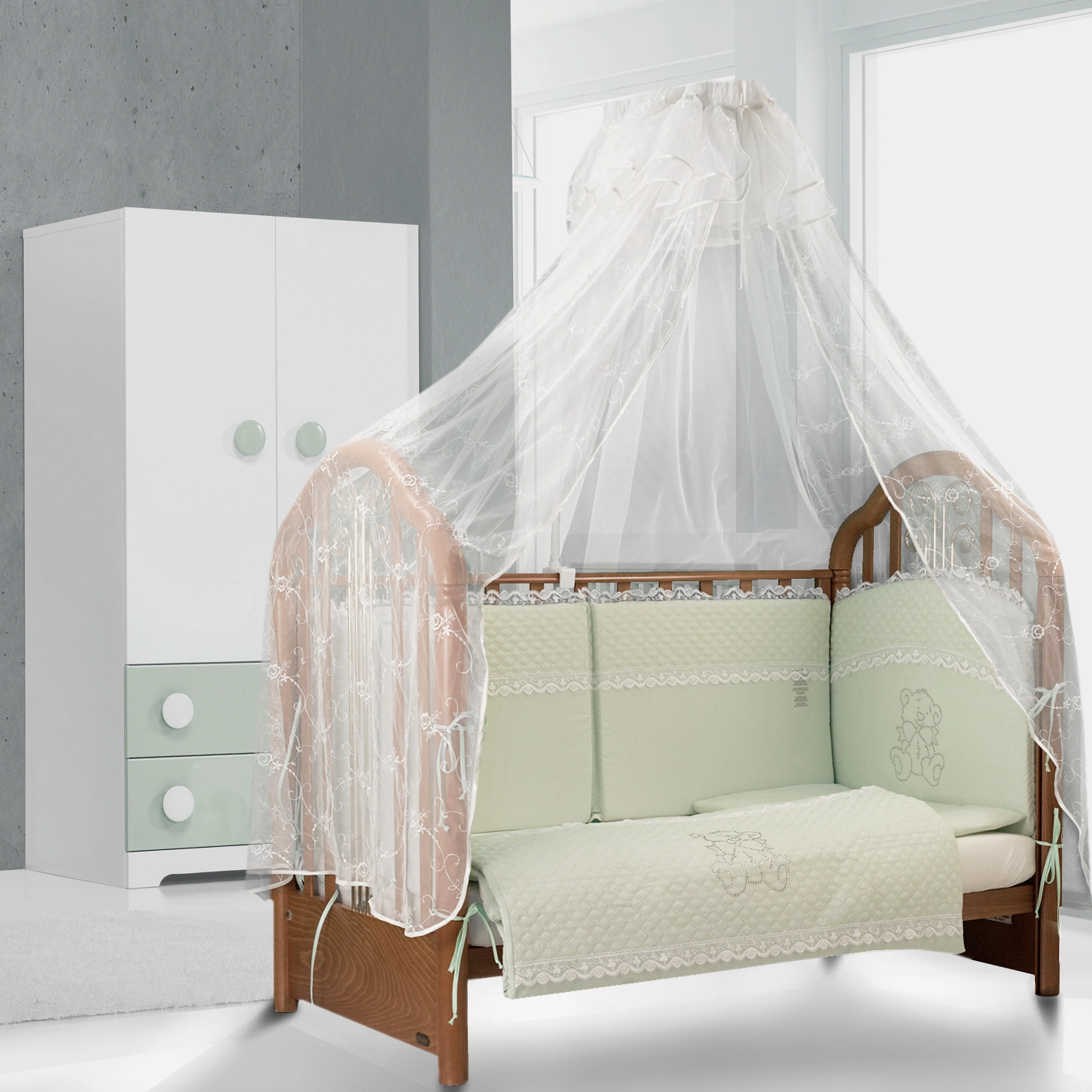 Комплект постельного белья Esspero Teddy Cristal  (Light Green)