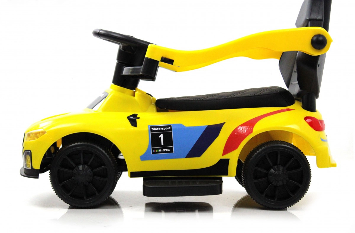 Детский толокар RiverToys F003FF-P с родительской ручкой желтый n521o1apkt28btqpvwddrrifgrc5p3nn