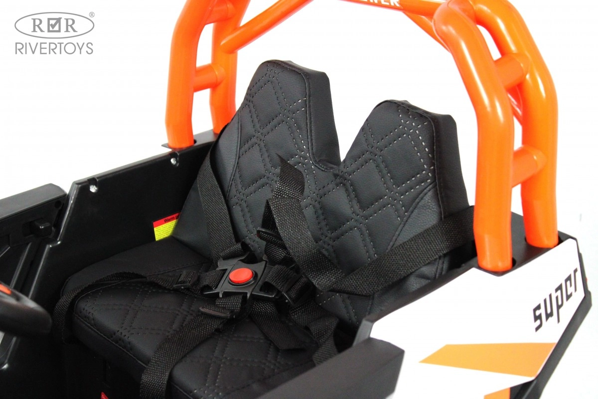 Детский электромобиль RiverToys F888FF-A оранжевый l2hdj9x92mpvu7h5s2ywh458cjp3e8dc