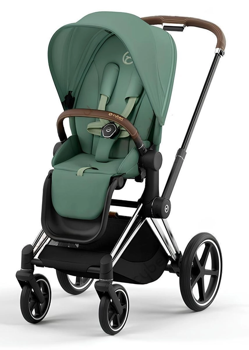 Коляска 2 в 1 Cybex Priam IV (шасси Chrome Brown) Leaf Green ry095nmqdg32225jgthts29d9b4cjda2