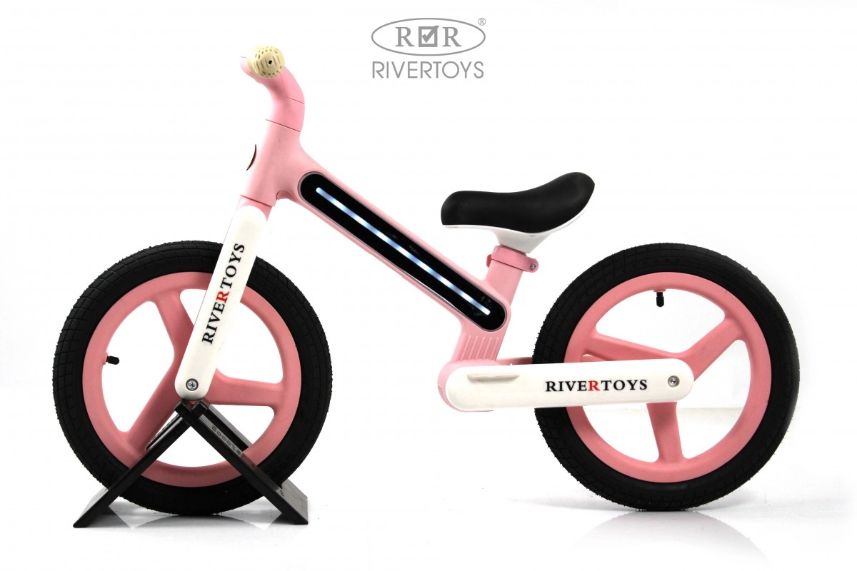 Детский беговел RiverToys HB-003 розовый 3djk9vk3p1ij4y155o99x2qu8zezsqq2