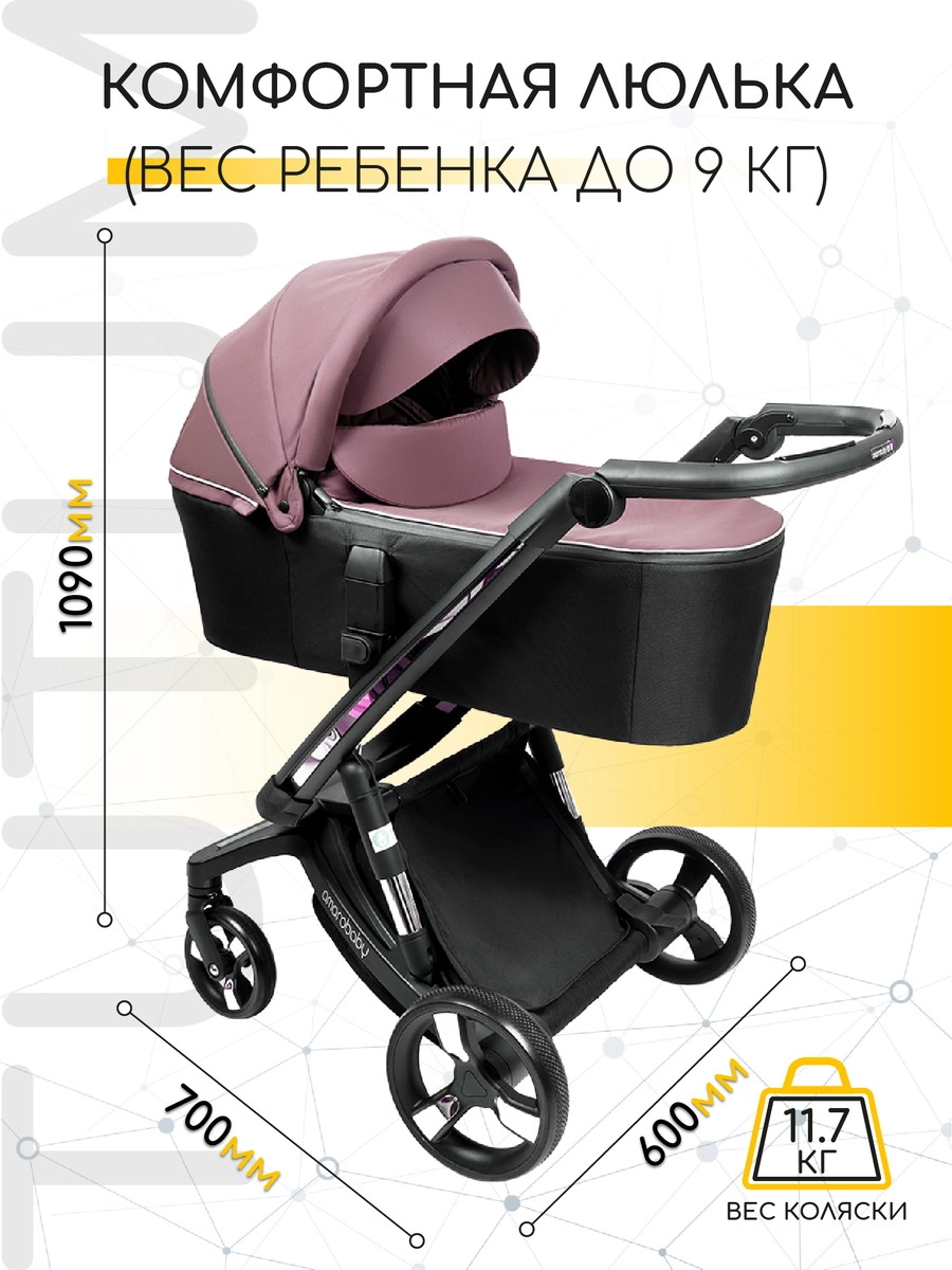 Коляска 2 в 1 Amarobaby Tutum с Auto Brake Розовый oxtgkm9jpuzaupdbqp4ob8y13c6xw89o