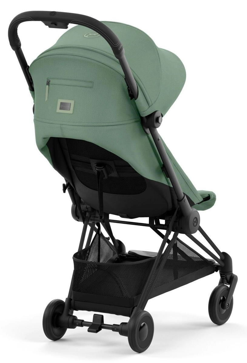 Прогулочная коляска Cybex Coya Leaf Green с дождевиком/Matt Black ars02sk9g7pz37pu79u59s4qdy0rv6q2