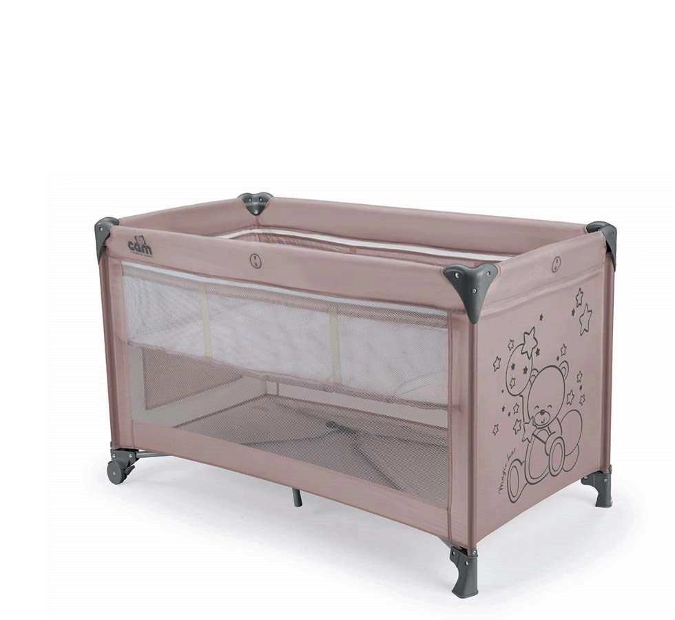 Детский манеж Cam Pisolino (261 бежевый с мишкой)