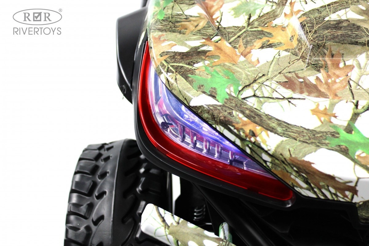 Детский электромобиль RiverToys L888LL зеленый камуфляж b3oz3tyan4ukzaw7nhe9p4ita1sfu2az