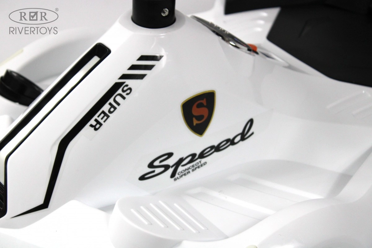 Детский электромобиль RiverToys K009PX белый mxamz0gxnnraeuv7lhn2trx1jo8alq30