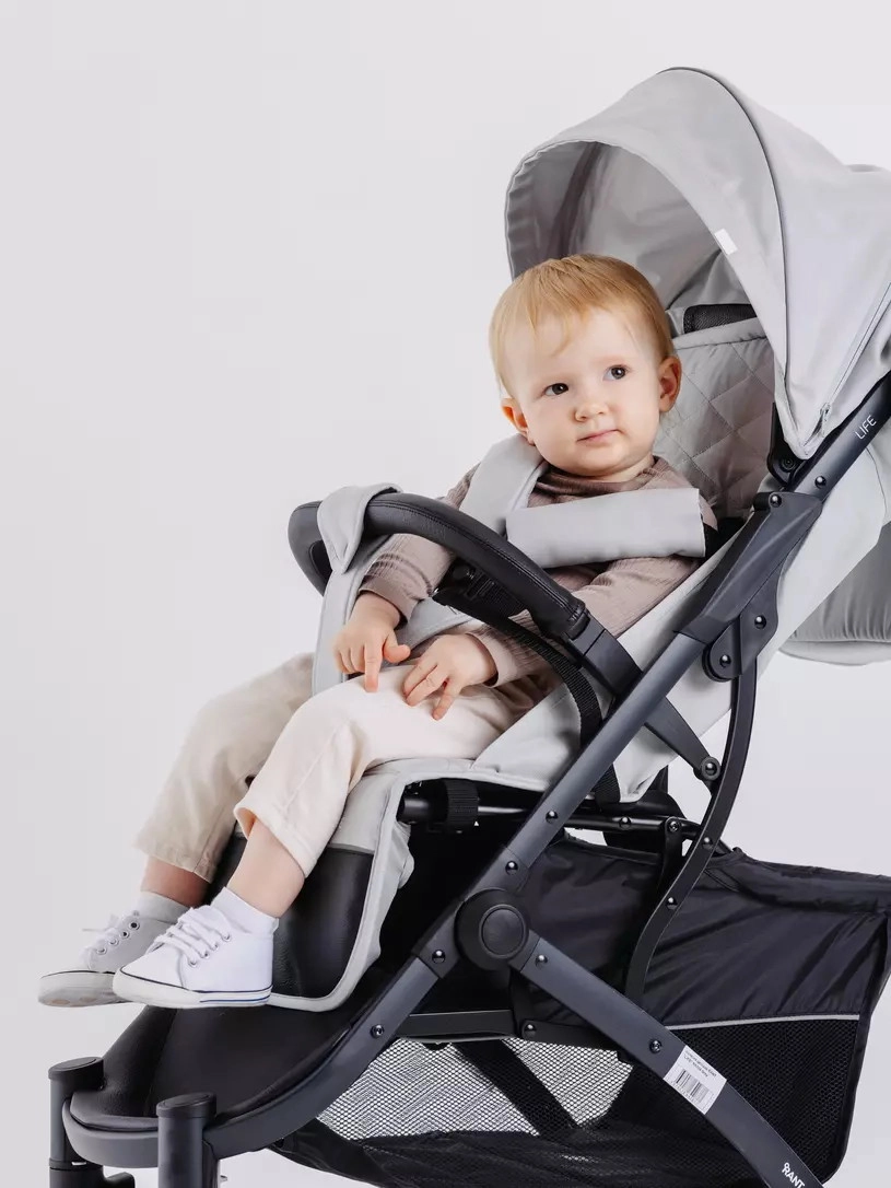 Прогулочная коляска RANT LIFE Grey sf23pt27io3h1rc922bj8nha2errfgul