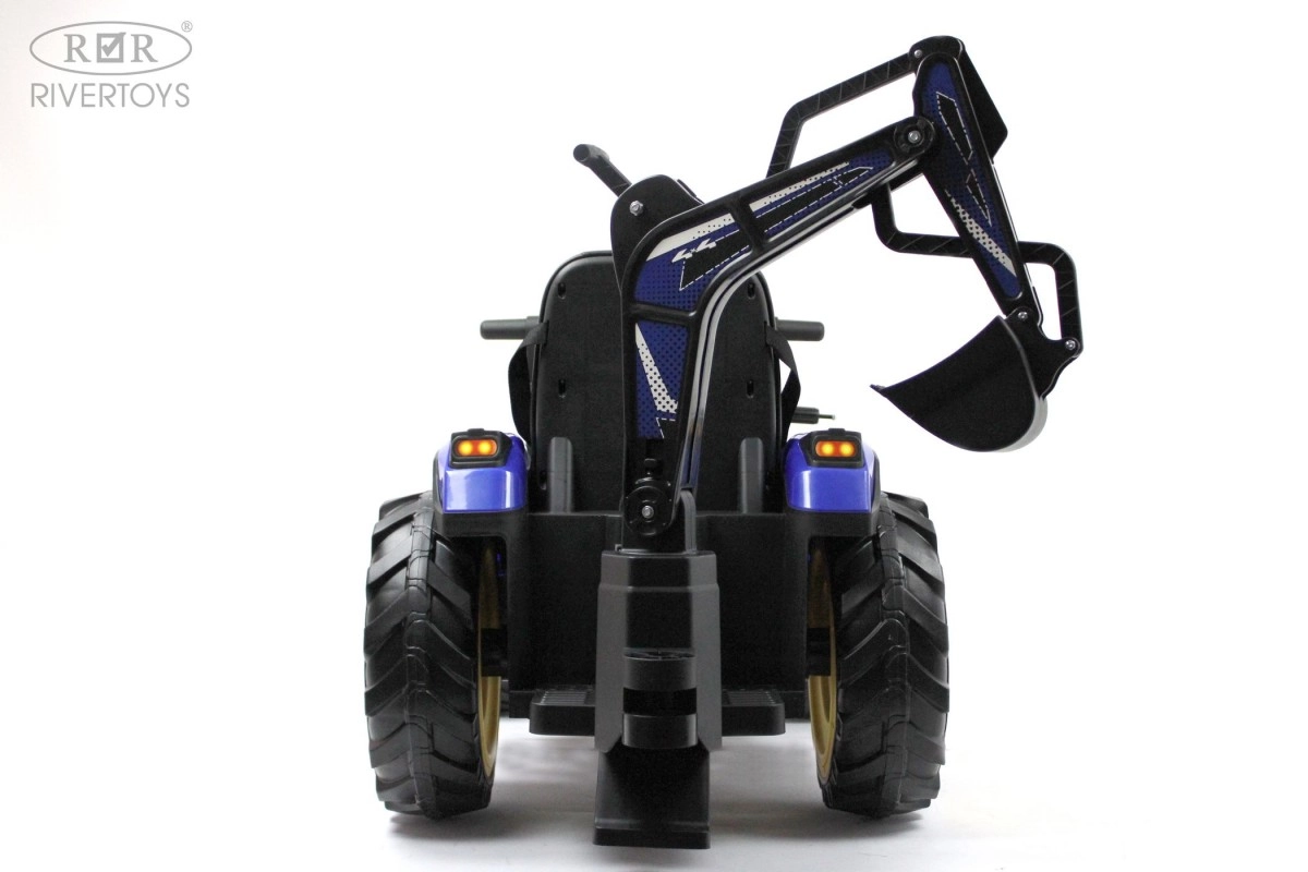 Детский электромобиль RiverToys экскаватор-погрузчик A777MP BLUE синий rtbn29skp21xq635ne05h5d32o63p9pj