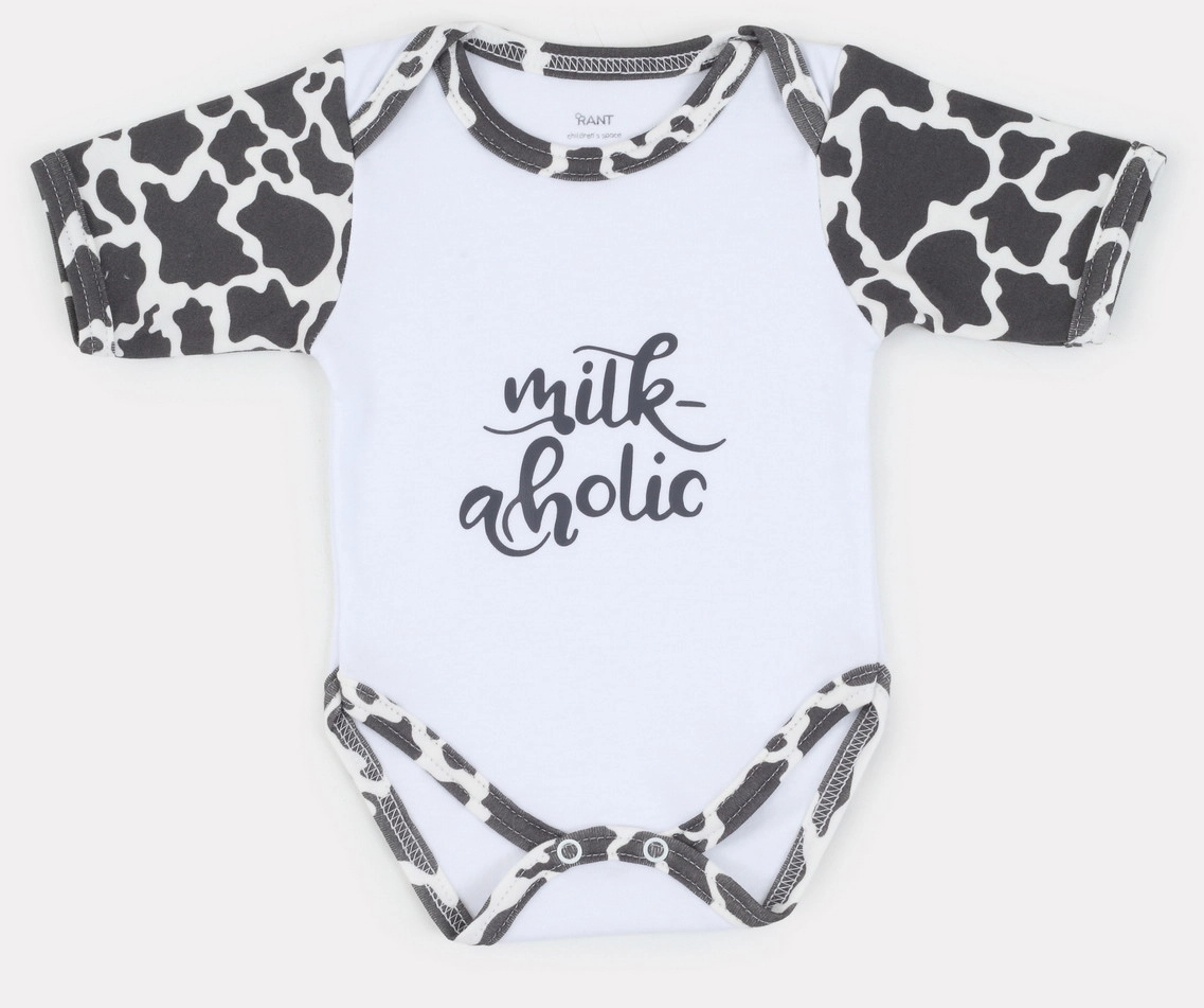 Боди Rant Milk-Aholic с коротким рукавом 6281 62 White dq6zlt0c1p1y5ces10io2ximhlho8wrj