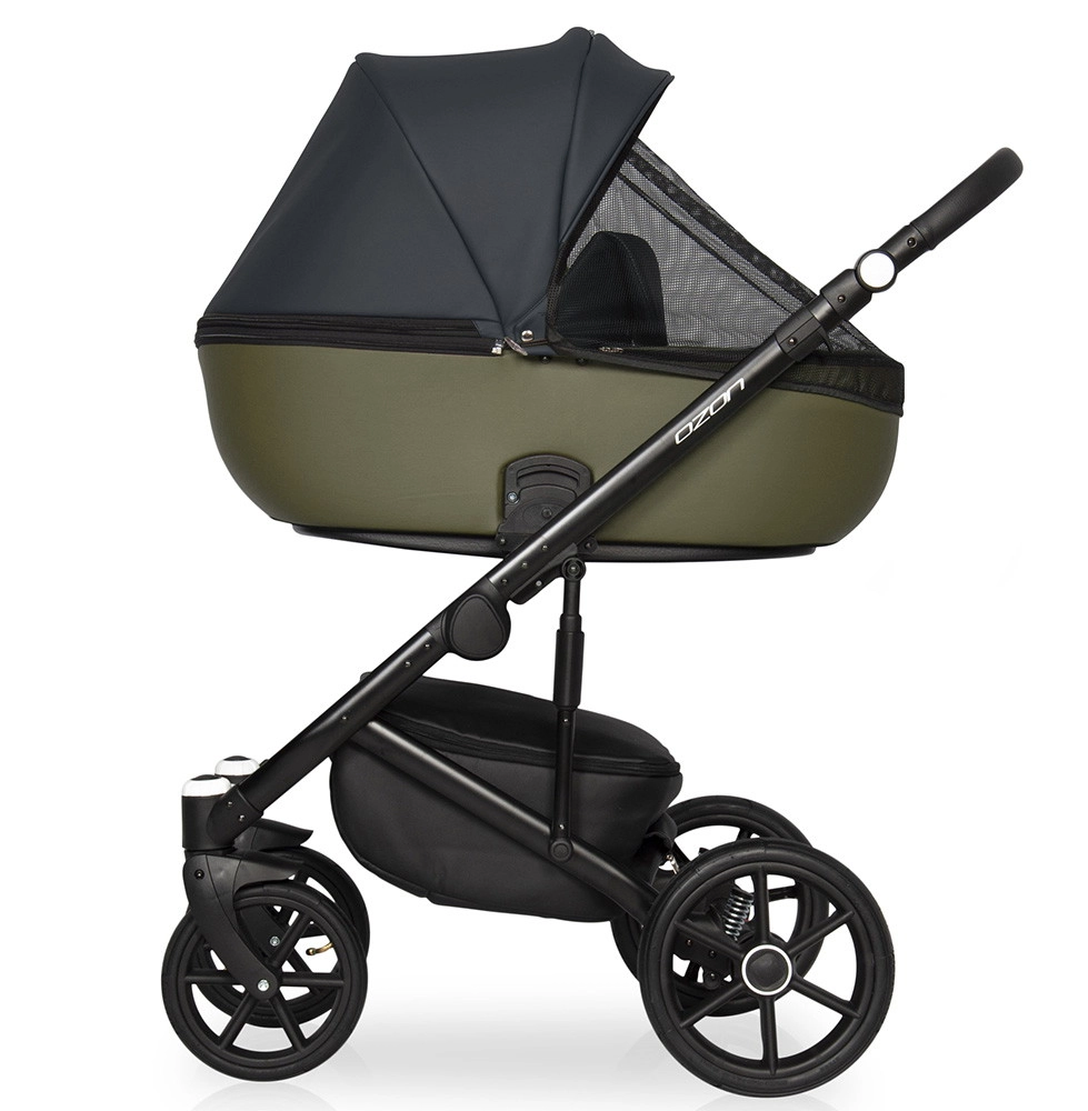Коляска 2 в 1 RIKO BASIC OZON 02 черно-зеленый nj4xsuzg8834jzvkokoycoe9i9beeuaa