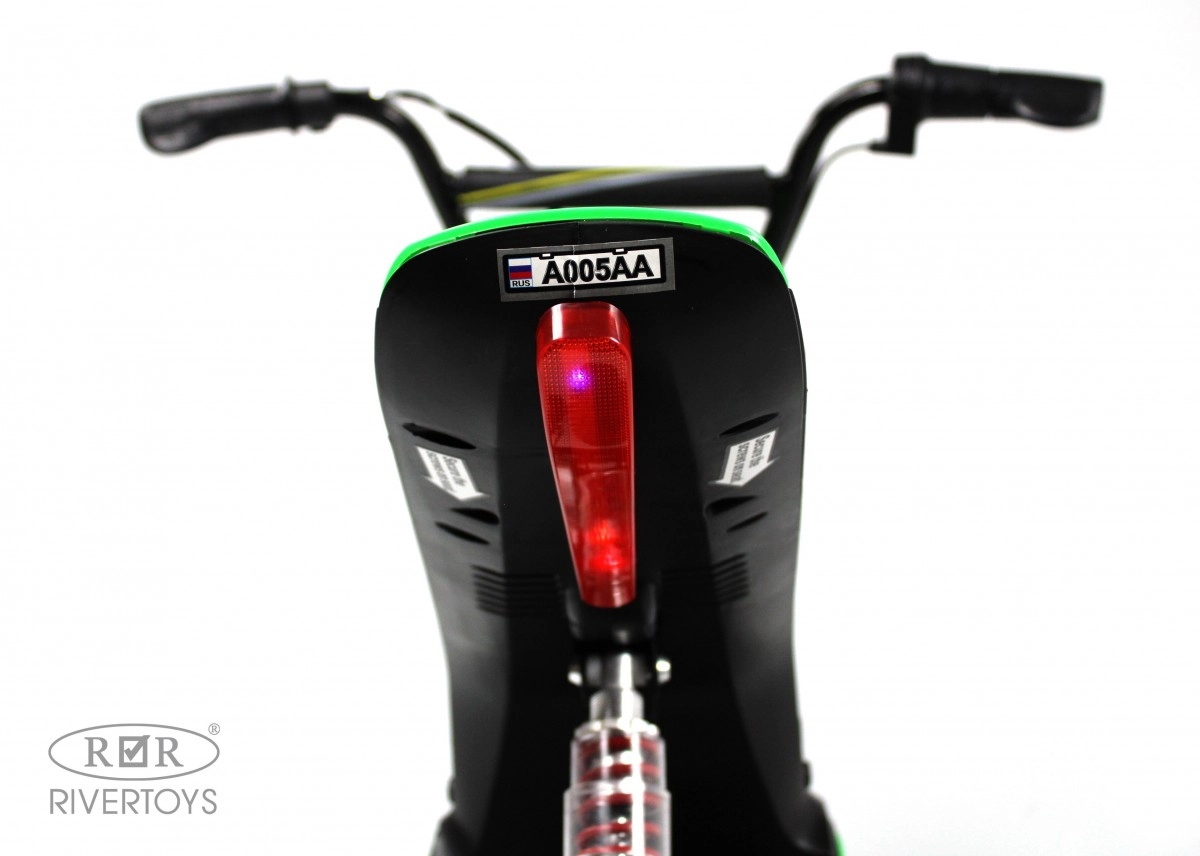 Детский электромотоцикл RiverToys A005AA MOTO зеленый 0ar1cq4ttughafygge9tn8b7rdupys34