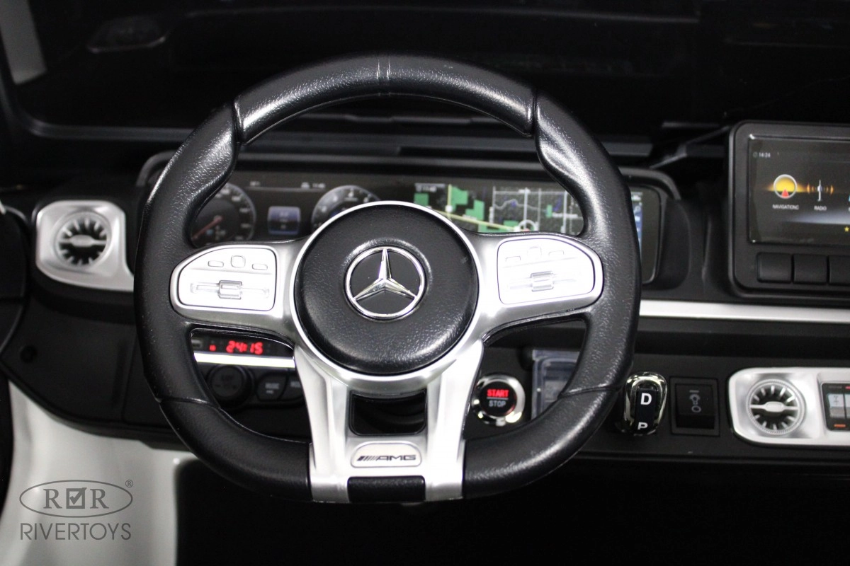 Детский электромобиль RiverToys Mercedes Benz G63 Y777YY белый v0lsfjqc00u1uio9z1d2hy0h47z0178w