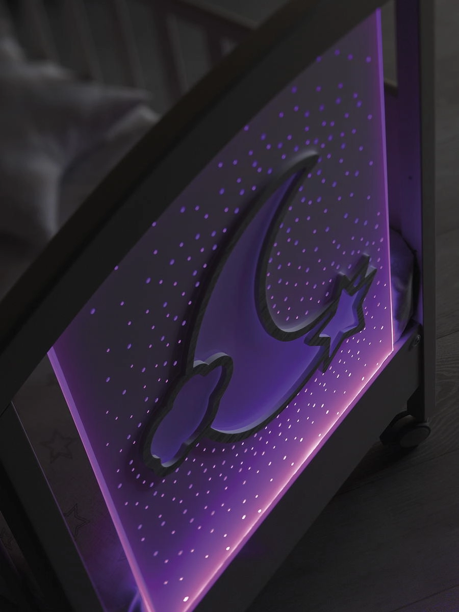 Детская кроватка Erbesi Moon LED Белый zcwhptbbguz3q5h5u9z1let5rplwpx33