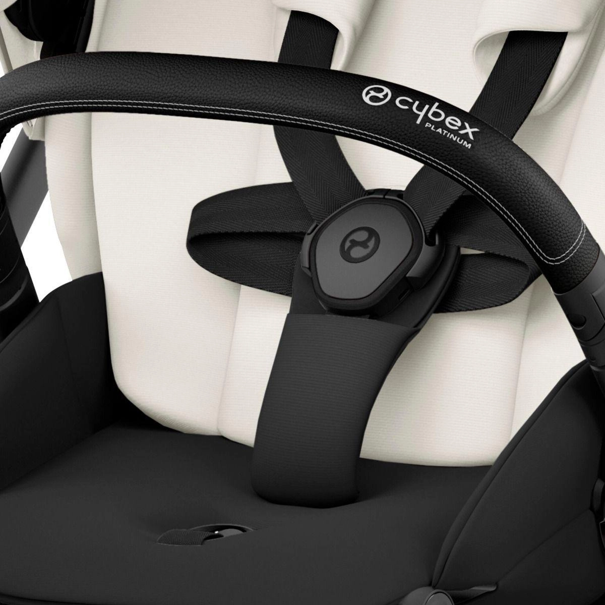 Cybex Mios V3 прогулочная коляска Off White, Matt Black  доп3