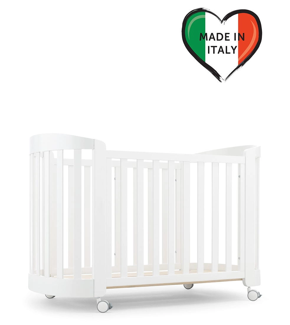 Детская кроватка Erbesi Sweet с матрасом Белый 5hc3gz9cnc37u9k0r3ktgb2cpsjvuxv5