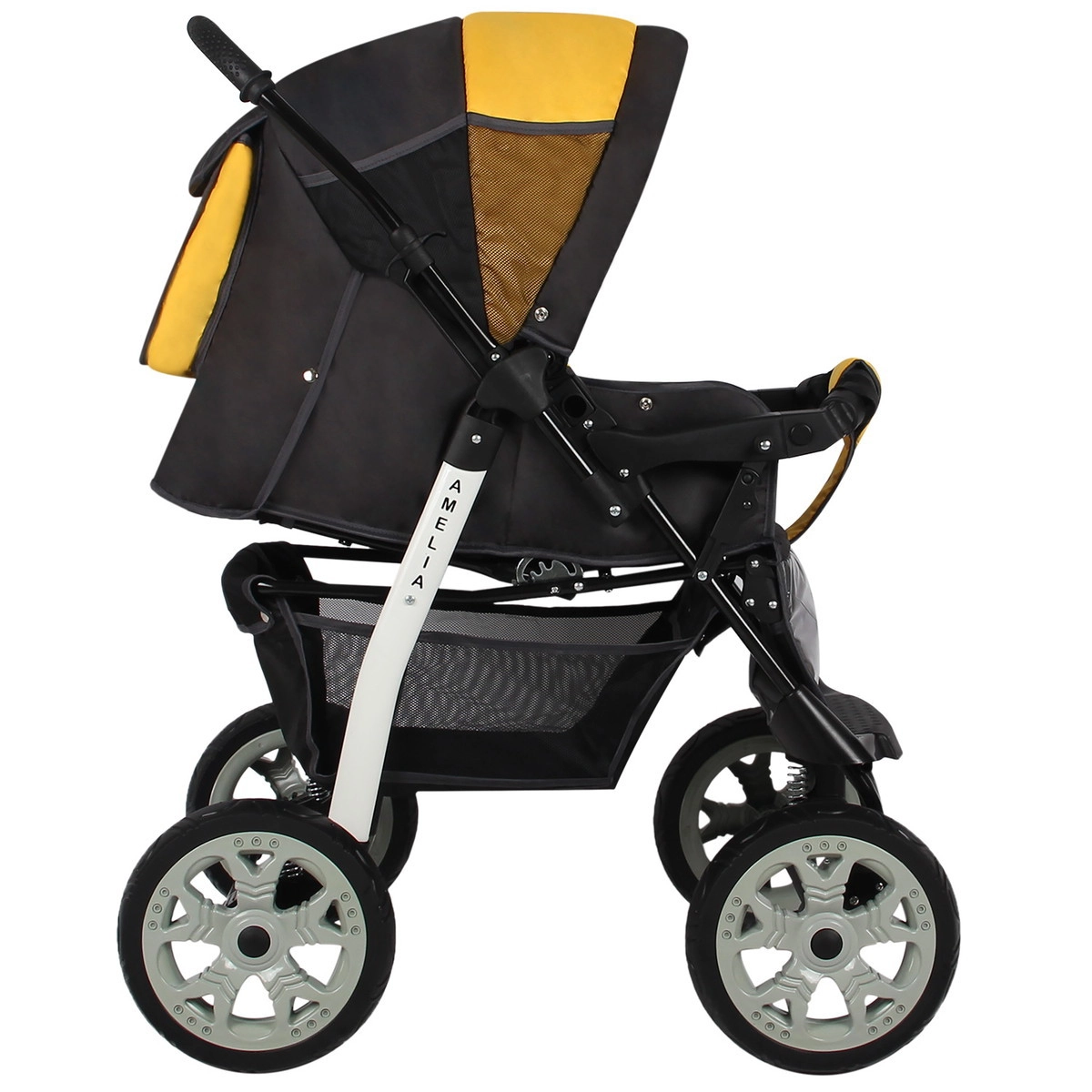 Прогулочная коляска Alis AMELIA I  серый+желтый vjlurtzmg28ulx5l468ku7uk9abkz4z6