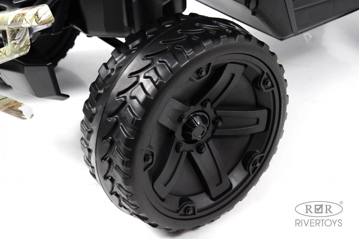 Детский электромобиль RiverToys L888LL зеленый камуфляж 76cm2two1m8ebbszjfe89n839apqns92