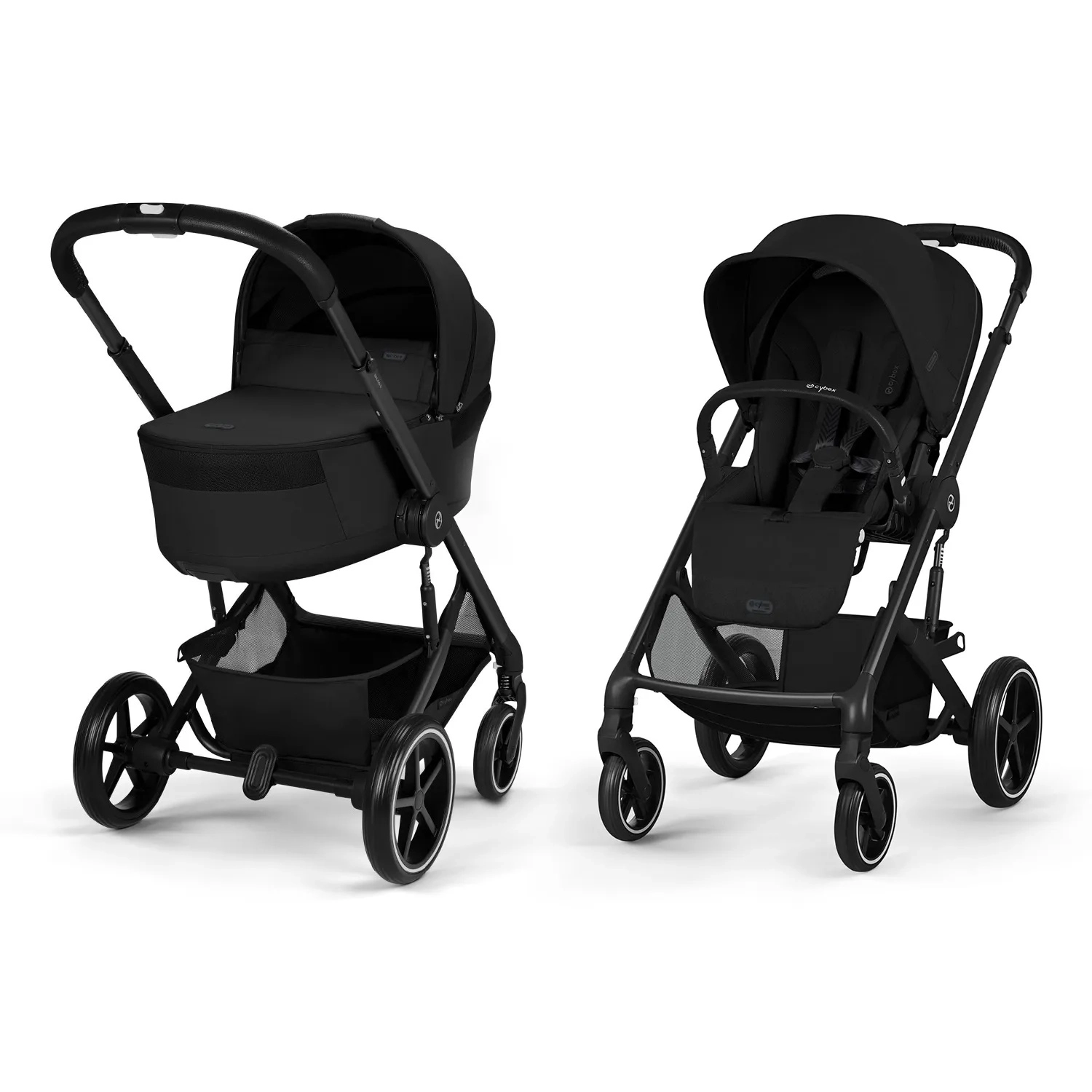 Коляска 2 в 1 Cybex Balios S Lux NEW (BLK Moon Black)