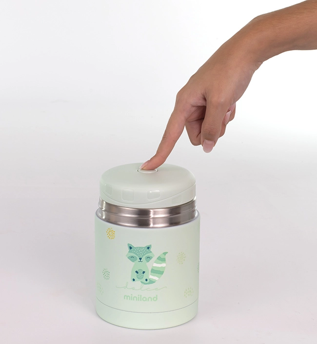 Детский термос для еды Miniland Thermy Dolce 600 мл бирюзовый/енот uwd77155wxa4zjvjwtonmzjnorvq9q8n