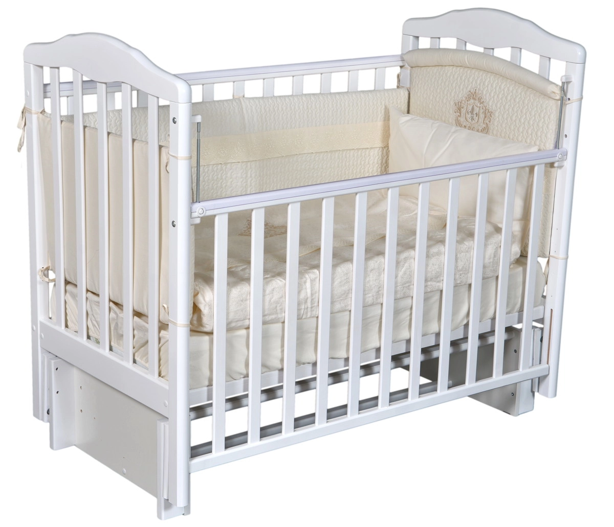 Детская кроватка Антел Алита 3 (маятник поперечный) 120x60 см белый ind0euf6qlq4sgg3yyf2798czgg004uy