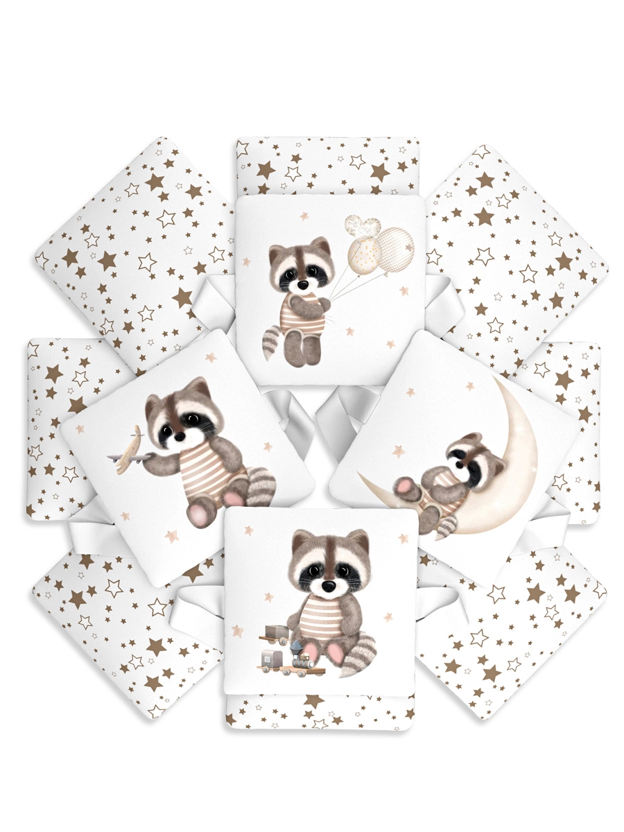 Бортик для детской кроватки Globex Енот ba3bbac531cc6eb2d128a03bef79073c