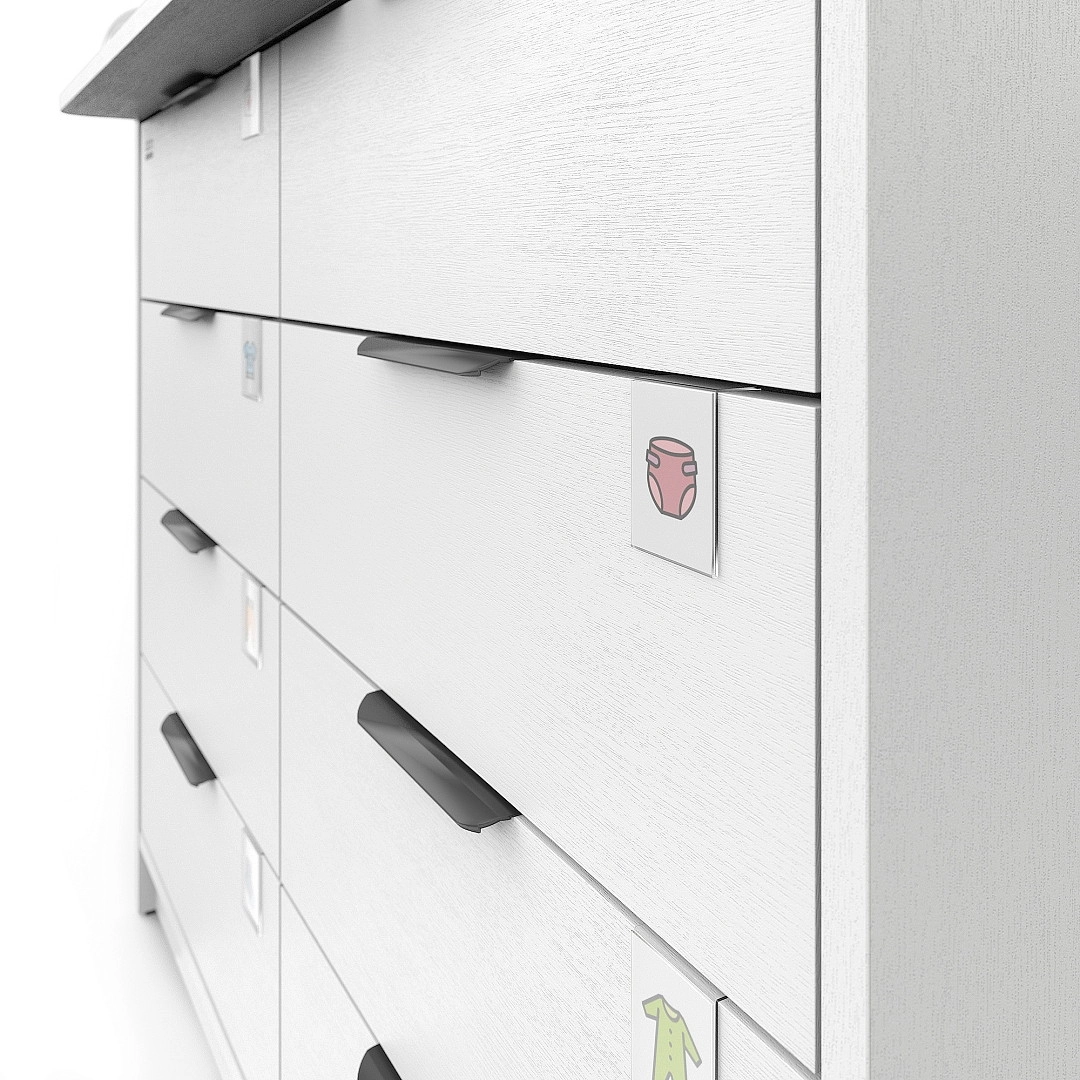 Комод Pituso Kids Optimum ЛДСП Белый-белый f05asc4o3c8fdbsldnc6zdo0pkdykvv8