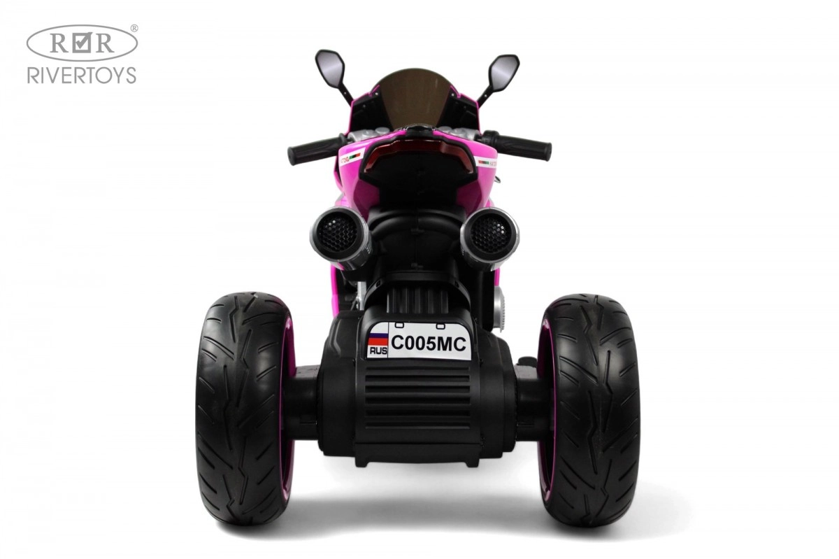 Детский электромотоцикл RiverToys C005MC розовый zluvqh61jic6ckil3n1z21f3if9gnz3q