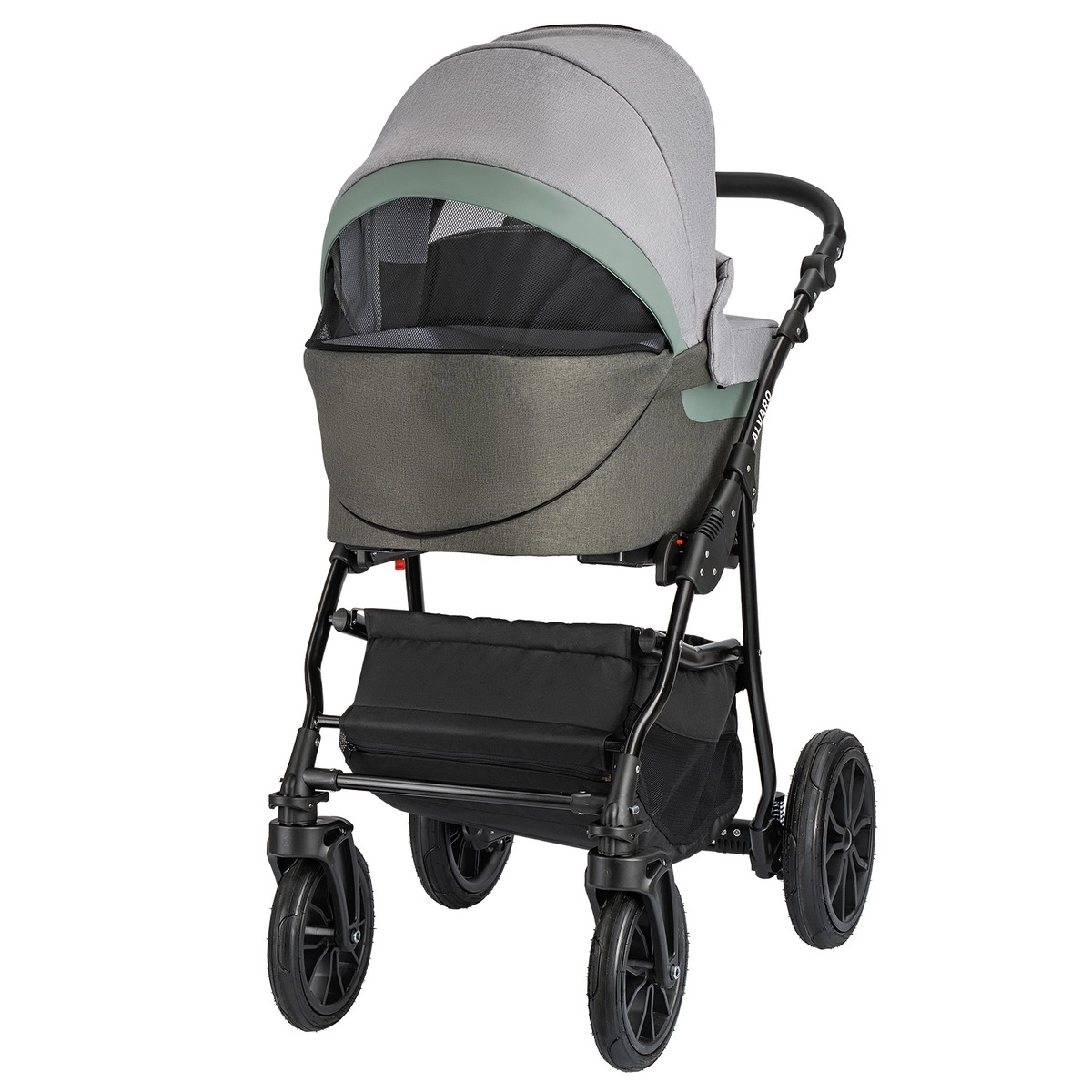 Коляска 2в1 Alis ALVARO т.серый+св.серый+шалфей кожа bgssob5jgccqxyep7bwoa8rxpkvpi2ei