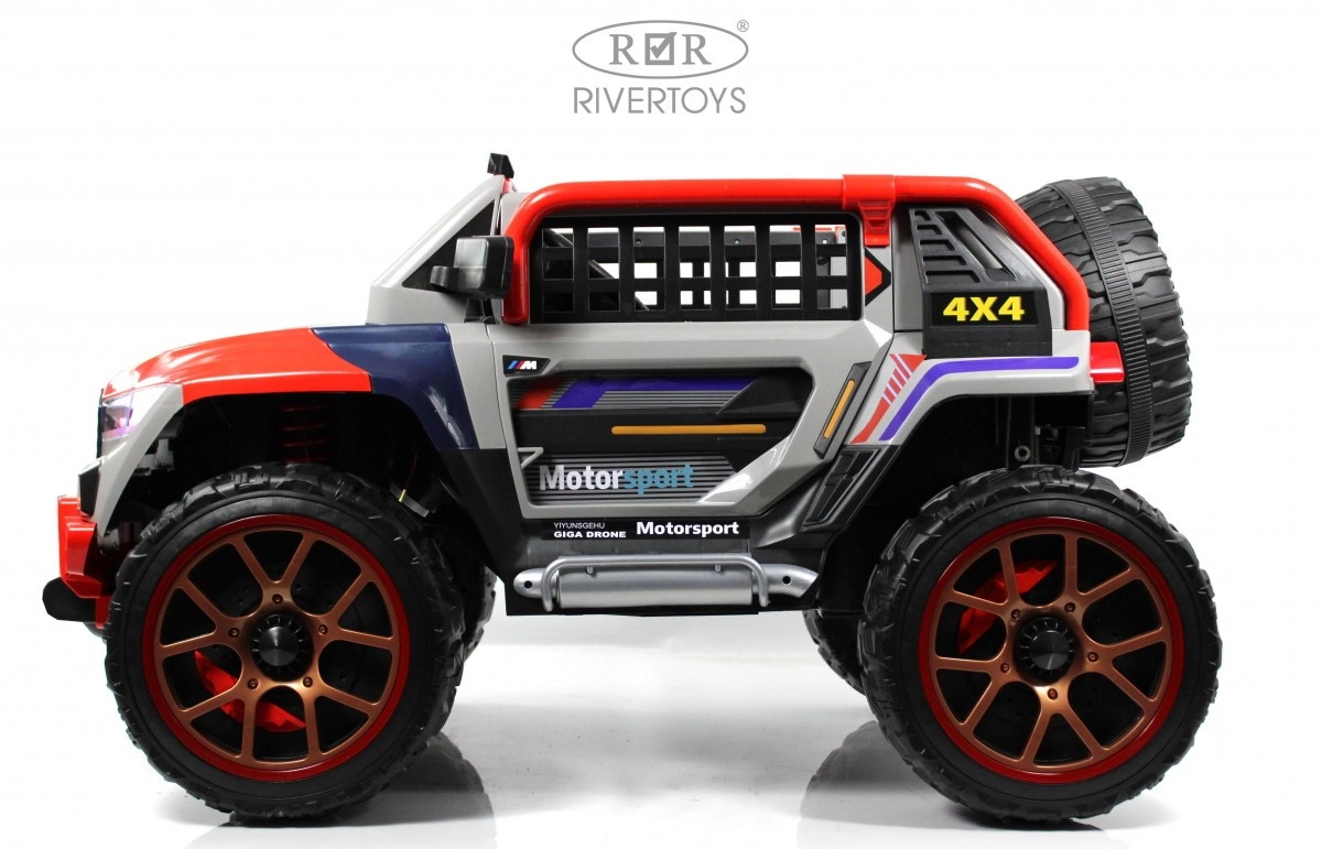 Детский электромобиль RiverToys K007AM серый 0vbuhmf6ipkjalgqjd8hlx2dw3bypdq5