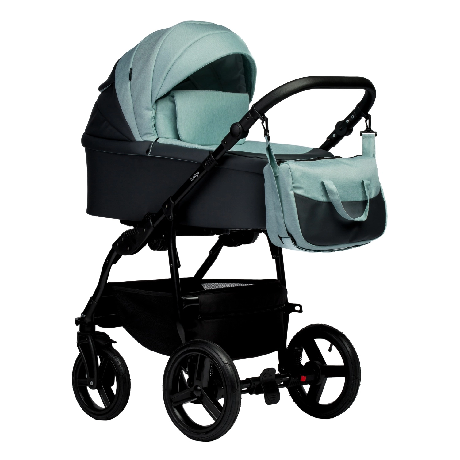 Коляска 2 в 1 Indigo IMPULSE ECO серая кожа+шалфей b65d6b02c47cd30e2c3cc004ff9114a9