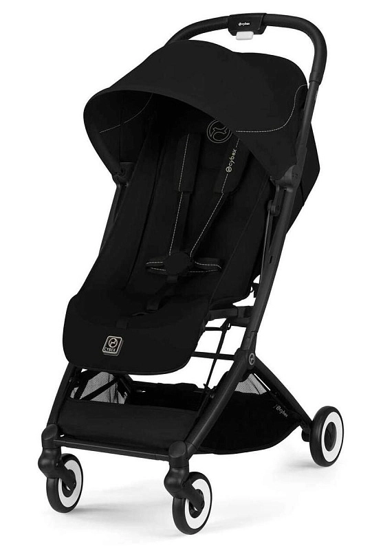 Прогулочная коляска Cybex Orfeo BLK Magic Black с дождевиком и бампером1