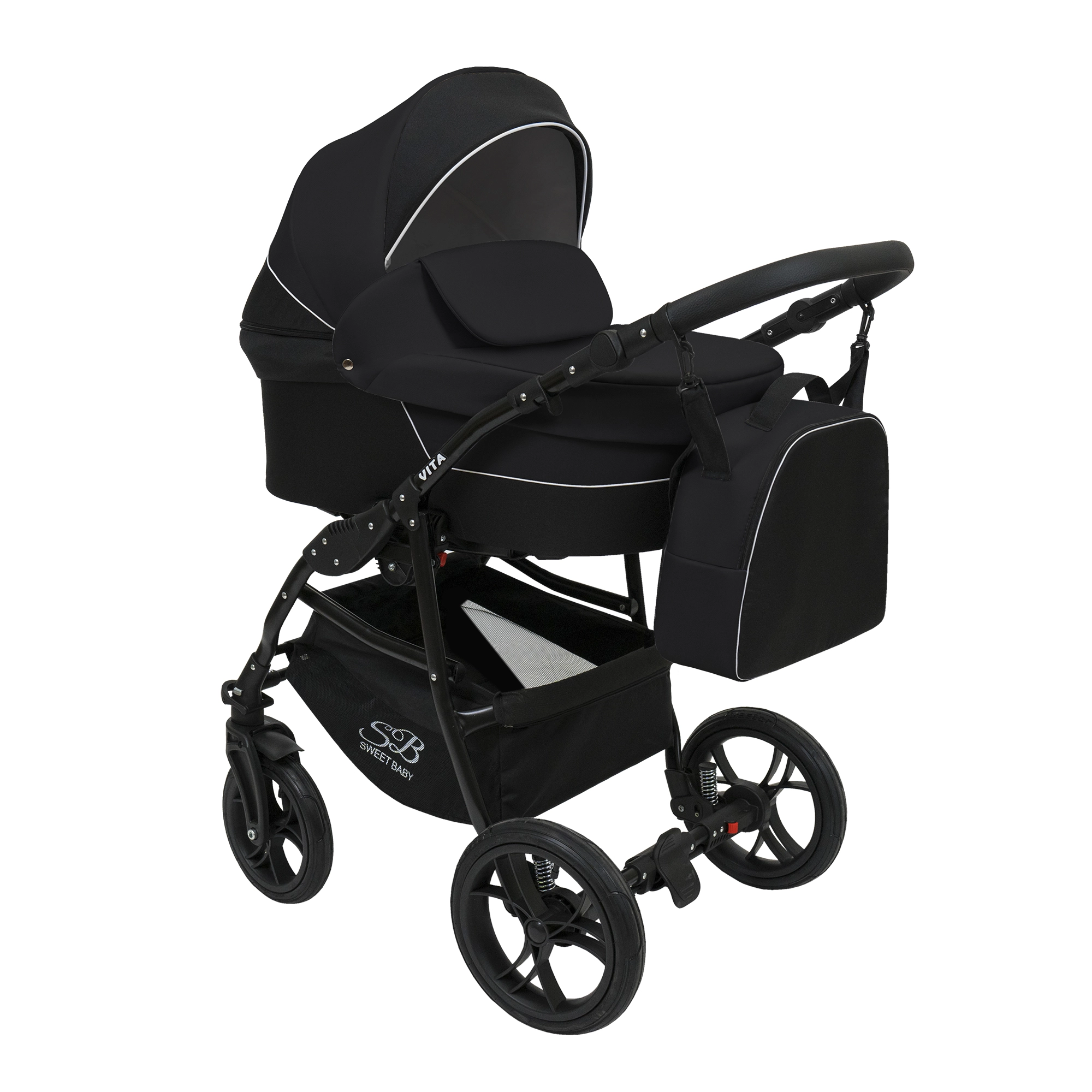 Коляска 3 в 1 Sweet Baby Vita (Black)