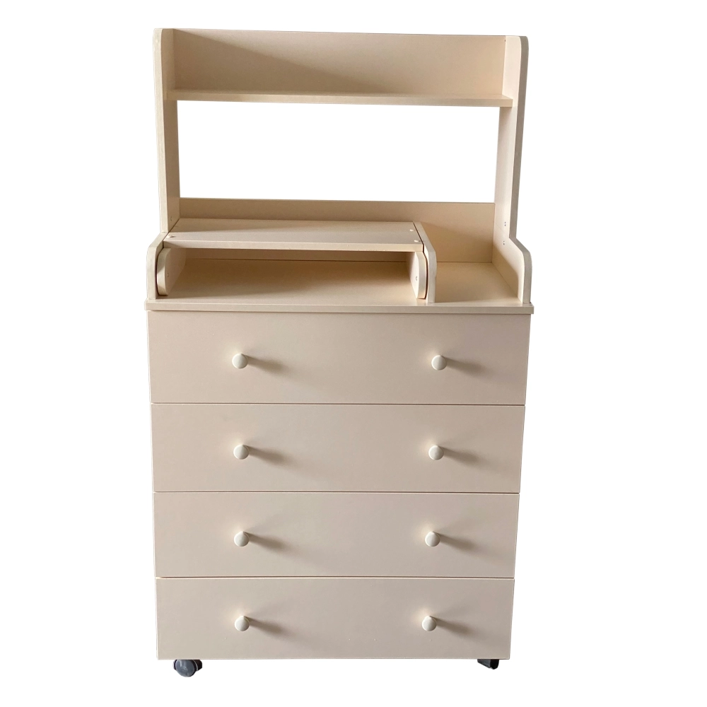 Пеленальный комод Антел Ульяна (1) ЛДСП 800/4 с полкой Слоновая кость 108131212-pelenalnii-komod-antel-ulyana-1-ldsp-800-4-s-polkoi-slonovaya-kost