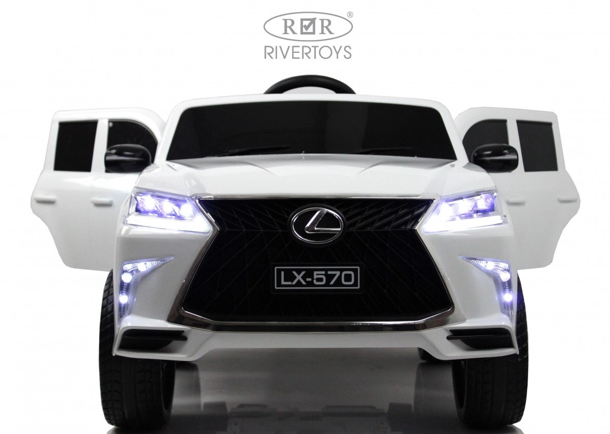 Детский электромобиль RiverToys Lexus 570 E555EE белый yupf2o7hmf958mwqtnb0gs960jegfv62