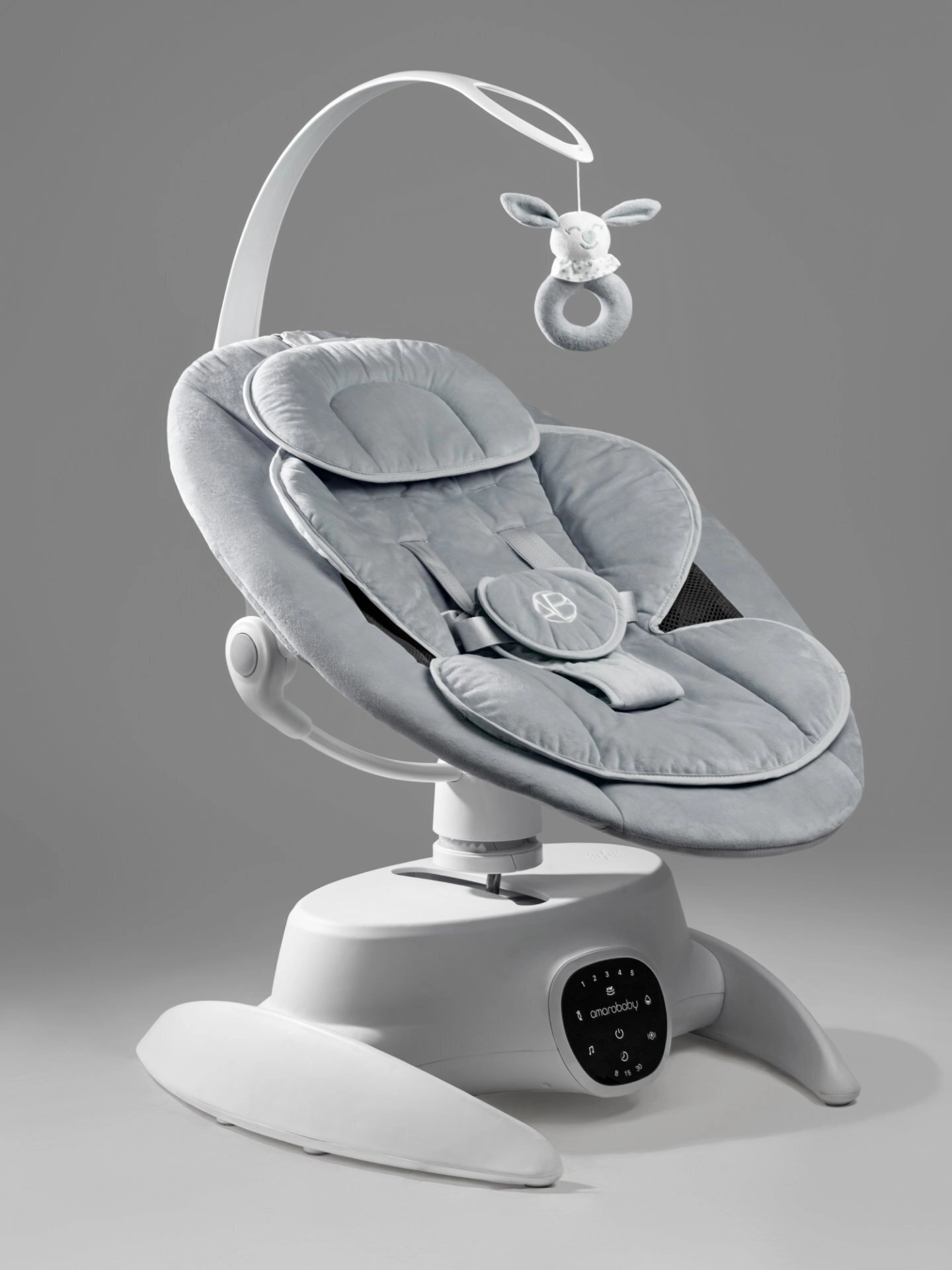 Электрокачели Amarobaby Smart swing (серый)