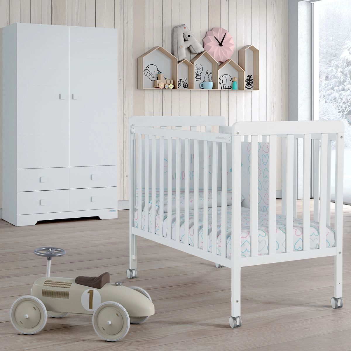 Кроватка Micuna Nordika 120x60 см White 8093026c545e05d7afc2bc85b2df25d3