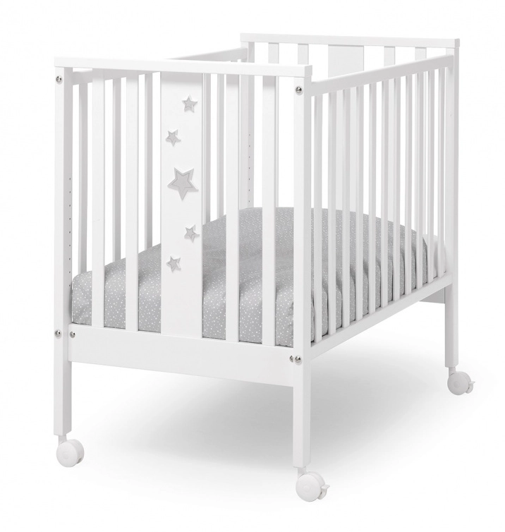 Кровать c матрасом Erbesi Stellina (110х65,5 мини) Белый/Серый 48edf09ea01d45bd3c812d1df8c77a9d