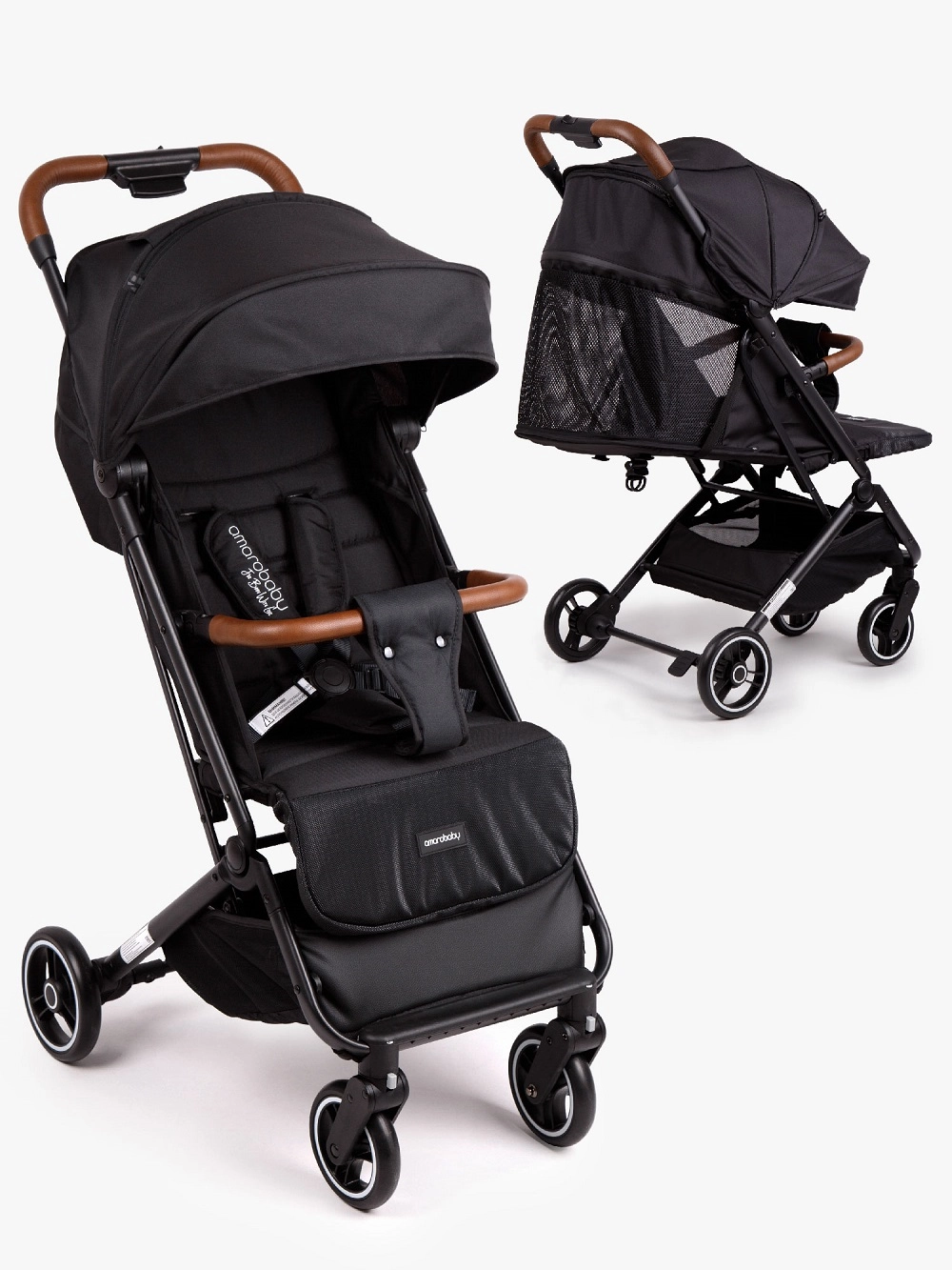 Прогулочная коляска Amarobaby Route Черный b530d44c9b8435d110754f3ef8a774e1