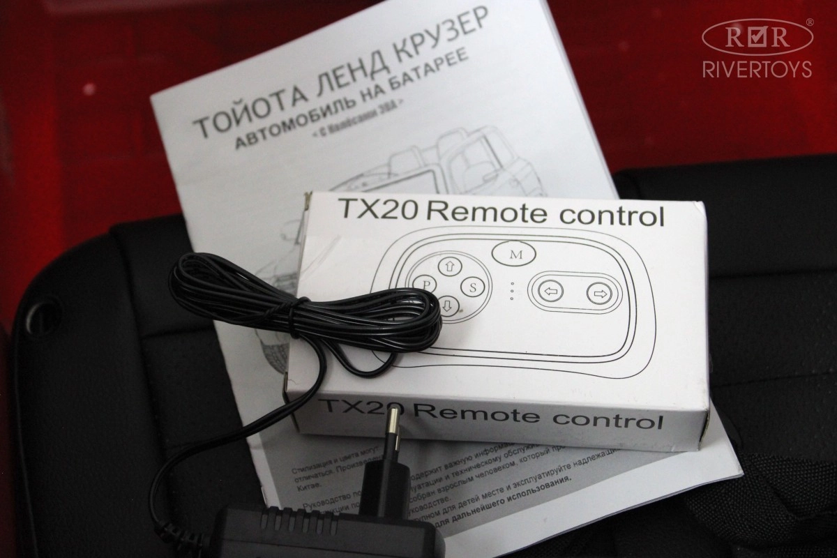 Детский электромобиль RiverToys Toyota Land Cruiser 200 JJ2022 красный глянец f7xugidz6mx7d8niknyr26ccuuf5t1ki