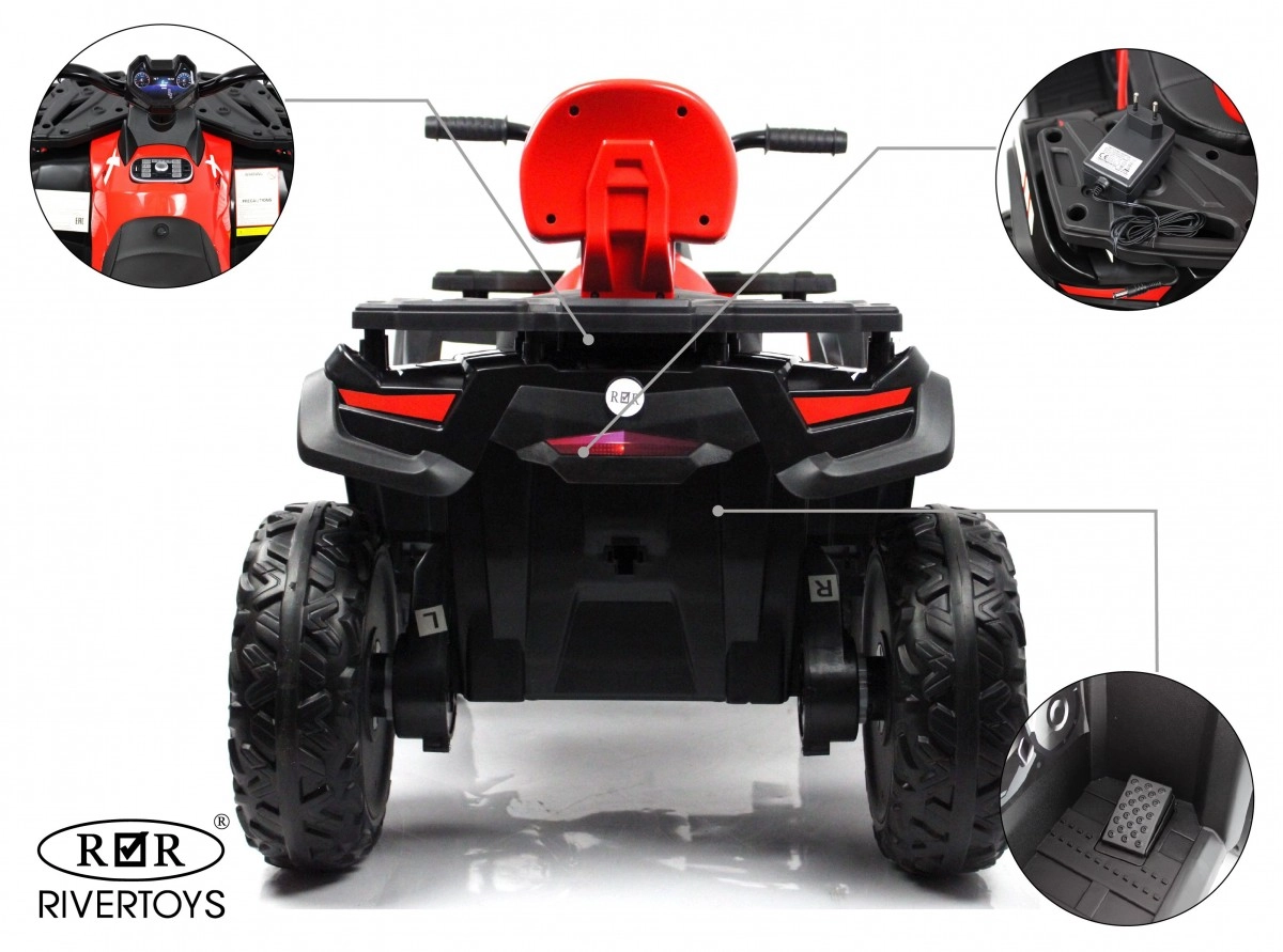 Детский квадроцикл RiverToys T001TT 4WD красный 3h0o36v0ceqhe7w2ub5runlpedlgzrss