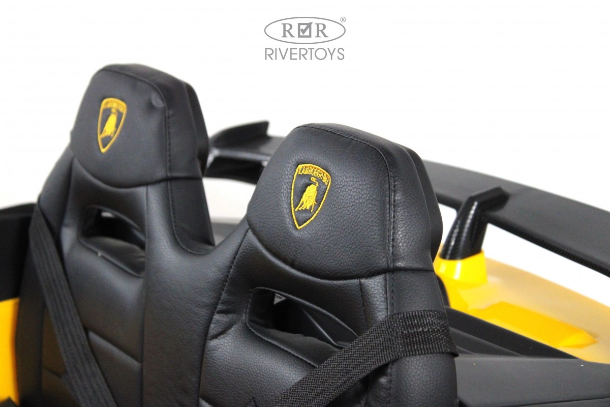Детский электромобиль RiverToys K999PX желтый 46jaqqu7il0agz32w891swnbetnbltuw