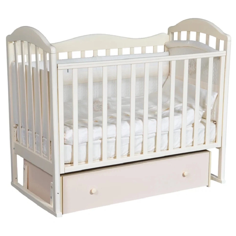 Детская кроватка КЕДР Emily 1 УМ Слоновая кость 108131081-detskaya-krovatka-kedr-emily-1-um-slonovaya-kost