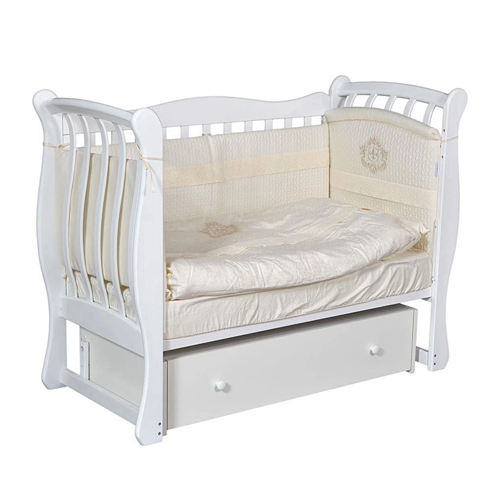 Детская кроватка АНТЕЛ Luiza 3 УМ Белый q7djo0rvbbe1f8wtynrrykd9urdjb2b2