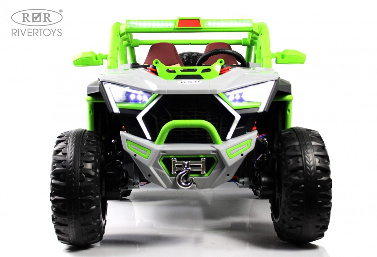 Детский электромобиль RiverToys E001EE серо-зеленый wvm3oud3myza6utpnnief8milx2121oy