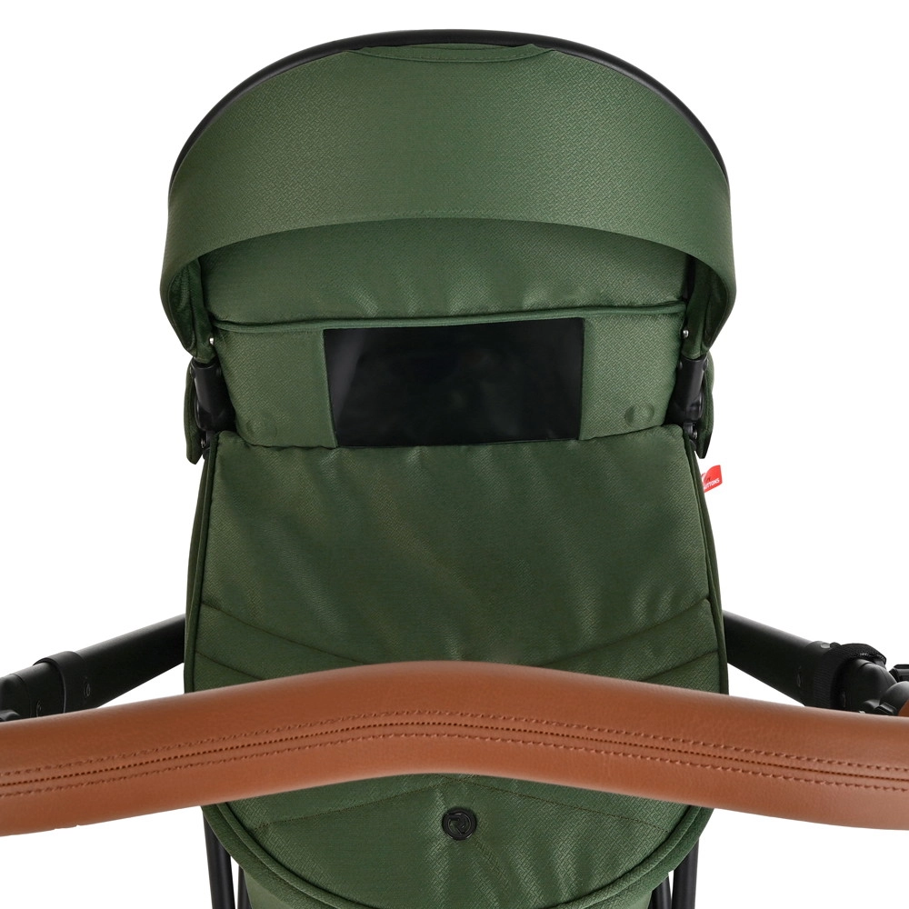 Коляска 2 в 1 Roan Sol Boho Green/Black/руч.Коричневый apkgkhf89w19asd8rc27n6wufhr710re