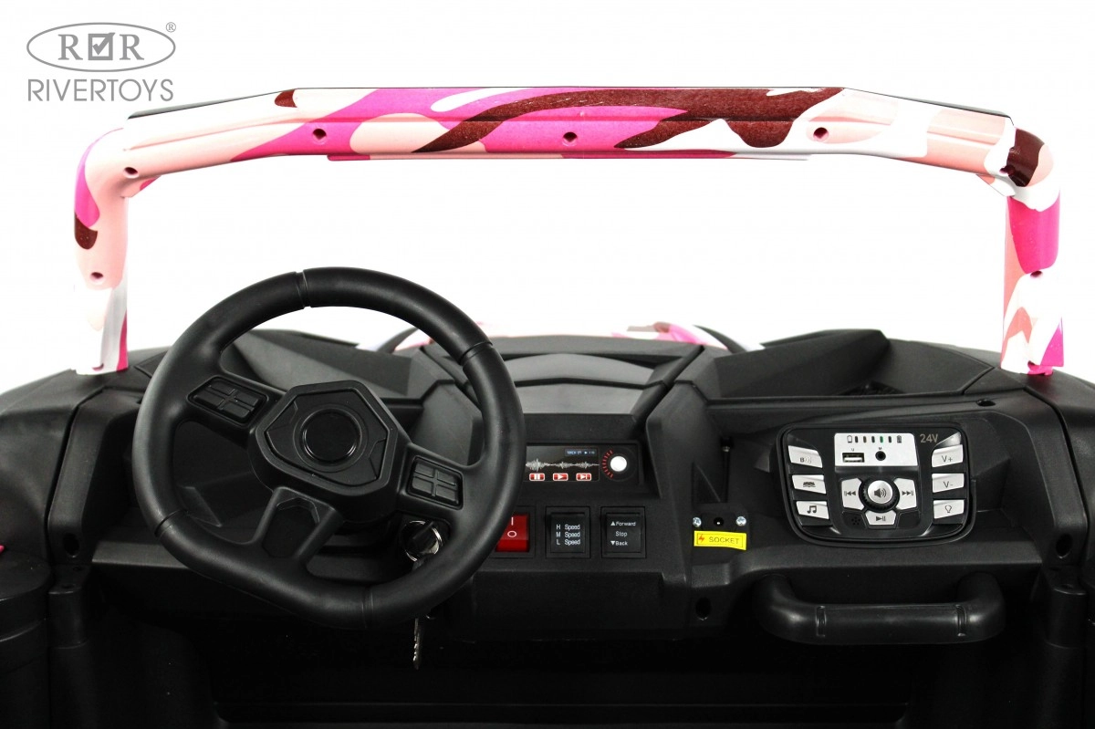 Детский электромобиль RiverToys M222MM розовый bextbwh93526j4mig32hdk42an4s26qi